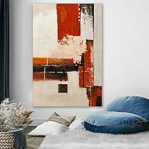 Oil Painting Handmade Hand Painted Wall Art Abstract Canvas Painting Home Decoration Decor Stretched Frame Ready to Hang miniinthebox