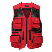Men's Hunting Gilet Outdoor Breathable Wearable Comfortable Removable Spring Summer Solid Colored Polyester Black Red Army Green Lightinthebox - thumbnail