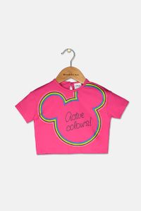Toddler Girls Graphic Print Tee  Pink