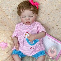 18 inch Reborn Doll Baby Toddler Toy Reborn Toddler Doll Doll Reborn Baby Doll Baby Baby Girl Reborn Baby Doll Twins A Newborn lifelike Gift Hand Made Non Toxic Vinyl W-031733 with Clothes and Lightinthebox