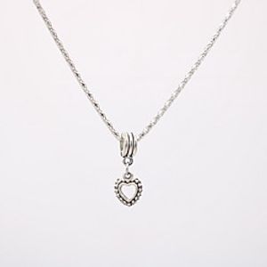 Women's Pendant Necklace Necklace Classic Heart Dainty Unique Design Fashion Modern Silver Plated Chrome Silver 42 cm Necklace Jewelry 1pc For Street Daily Graduation Work Festival / Charm Necklace miniinthebox