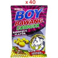 Ksk Boy Bawang Cornick Bbq - 100 Gm Pack Of 40 (UAE Delivery Only)
