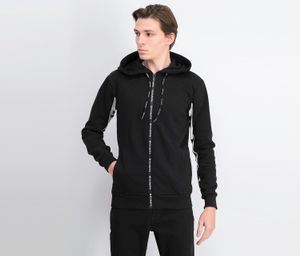 Mens Full Zip Hooded Jacket  Black