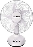 Krypton 12-Inch Table Fan with LED-(White)-(KNF6065)