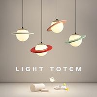 Creative Pendant Light, White Metal Hanging Lamp with Spherical Glass Lampshade, Modern LED Chandelier, Bedside Suspension Lamps, Nordic Simple Drop Lights (E27) Lightinthebox