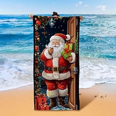 Merry Christmas Bath Towel Oversized,Beach Towels Beach Blankets Soft Large Hand Towels Multipurpose for Bathroom, Hotel, Gym and Spa Lightinthebox Merry Christmas Bath Towel Oversized,Beach Towels Beach Blankets Soft Large Hand Towels Multipurpose for Bathroom, Hotel, Gym and Spa Lightinthebox