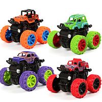 1 pcs Mini Inertial Off-Road Vehicle Pullback Children Toy Car Plastic Friction Stunt Car  Kids Gift for Boys Lightinthebox - thumbnail