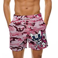 Men's Casual Designer Quick Dry Breathable Beach Swimming Pool Bermuda shorts Board Shorts Burmuda Shorts Pants Camouflage Graphic Prints Character Short 3D Print Drawstring Elastic Waist Camouflage Lightinthebox - thumbnail