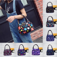 Woman Lady Lunch Tote Bag Travel Food Organizer Handbag Storage Bag Large Capacity