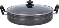 Royalford Non Stick Work Pan With Glass Lid 32CM - RF10007