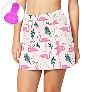 21Grams Women's Cycling Skirt Summer Spandex Bike Skirt Quick Dry Moisture Wicking Sports Floral Botanical Animal White Mountain Bike MTB Road Bike Cycling Clothing Apparel Bike Wear  Stretchy Lightinthebox