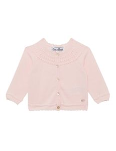 Cotton Knit Cardigan - Pale Pink