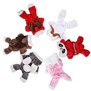 Dog Cat Costume Solid Colored Cosplay Dog Clothes Puppy Clothes Dog Outfits White Red Brown Costume for Girl and Boy Dog Flannel Fabric XS S M L XL XXL miniinthebox