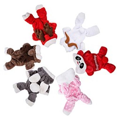 Dog Cat Costume Solid Colored Cosplay Dog Clothes Puppy Clothes Dog Outfits White Red Brown Costume for Girl and Boy Dog Flannel Fabric XS S M L XL XXL miniinthebox