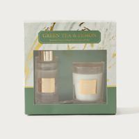 Imperial Green Tea and Lemon Reed Diffuser and Candle Gift Set