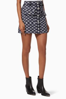 Jonala Printed Mini Skirt Jonala Printed Mini Skirt