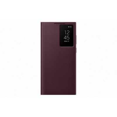 Samsung Galaxy S22 Ultra Smart Clear View Cover, Burgundy