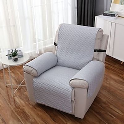 Recliner Sofa Slipcover Sage Green Sofa Cover Leaf Jacquard Sofa Couch Cover Furniture Protector with Elastic Straps for Pets Kids Children Dog Cat miniinthebox
