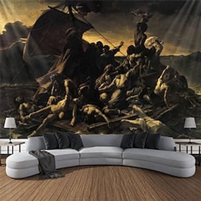 Theodore Géricault Painting Hanging Tapestry Wall Art Large Tapestry Mural Decor Photograph Backdrop Blanket Curtain Home Bedroom Living Room Decoration miniinthebox
