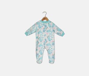 Baby Boys Printed Romper  Simply White