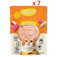 Moochie Cat Food Tuna Mousse With Salmon Pouch 70G (Pack of 7)