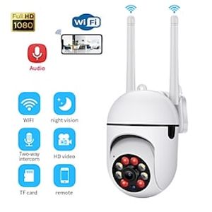 A7 CCTV Security WIFI Speed Dome Camera Outdoor HD 1080P IR Night Vision Mini Size Wide Angle 350 Degree LED Lightening Remote Lightinthebox