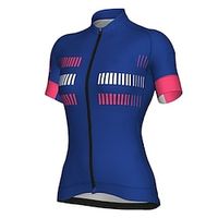 21Grams Women's Short Sleeve Cycling Jersey Stripes Bike Top Mountain Bike MTB Road Bike Cycling Green Red Blue Quick Dry Moisture Wicking Sports Clothing Apparel  Athleisure Lightinthebox - thumbnail