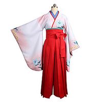 Inspired by Kakegurui  Compulsive Gambler Yuriko Nishinotouin Anime Cosplay Costumes Japanese Cosplay Suits Kimono Coat Top Pants For Women's  Bow  Waist Belt Lightinthebox - thumbnail