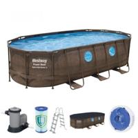 Bestway Pool Set Power Steel Oval 549X274X122Cm - 56710