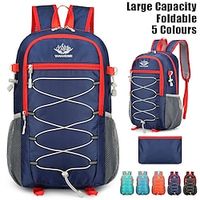 Men's Backpack School Bag Bookbag Functional Backpack School Outdoor Daily Solid Color Oxford Cloth Large Capacity Waterproof Lightweight Zipper Black Navy Blue Sky Blue Lightinthebox - thumbnail
