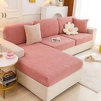 Stretch Sofa Seat Cushion Cover Slipcover Elastic Couch Sectional Armchair Loveseat 4 or 3 Seater L Shape Solid Soft Durable Washable miniinthebox Stretch Sofa Seat Cushion Cover Slipcover Elastic Couch Sectional Armchair Loveseat 4 or 3 Seater L Shape Solid Soft Durable Washable miniinthebox