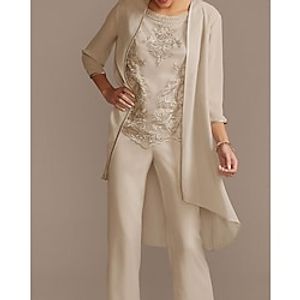 Women's Wrap Mother's Wraps Coats / Jackets Elegant Sun Protection 3/4 Length Sleeve Chiffon Wedding Wraps With Pure Color For Wedding Spring   Fall miniinthebox