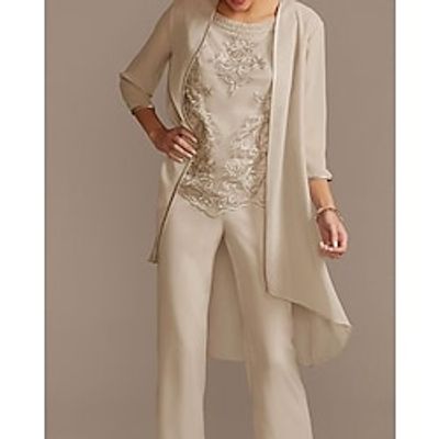 Women's Wrap Mother's Wraps Coats / Jackets Elegant Sun Protection 3/4 Length Sleeve Chiffon Wedding Wraps With Pure Color For Wedding Spring   Fall miniinthebox