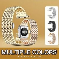 Compatible with Apple Watch band 38mm 40mm 41mm 42mm 44mm 45mm Glitter Alloy Strap Replacement Wristband for iwatch Series Ultra 8 7 SE 6 5 4 3 2 1 Lightinthebox - thumbnail