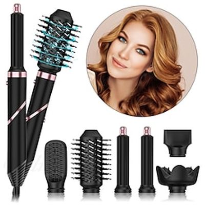 6 In 1 Quality Hairdryer Comb Hot Air Comb For Curling And Straightening Hair Automatic Straight Hair Comb And Hair Dryer Lightinthebox