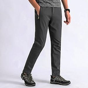 Men's Fleece Lined Pants Softshell Pants Winter Outdoor Thermal Warm Windproof Breathable Water Resistant Pants  Trousers Bottoms Black Grey Climbing Camping  Hiking  Caving M L XL 2XL 3XL Lightinthebox