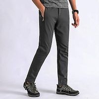 Men's Fleece Lined Pants Softshell Pants Winter Outdoor Thermal Warm Windproof Breathable Water Resistant Pants  Trousers Bottoms Black Grey Climbing Camping  Hiking  Caving M L XL 2XL 3XL Lightinthebox - thumbnail