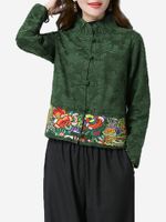 Vintage Jacquard Embroidery Coats