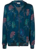 Etro floral print jacket - Blue