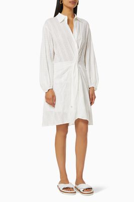 Shirt Knot Dress in Cotton