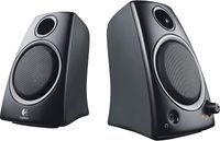 Logitech 3.5mm Jack Compact Laptop Speakers, Z130, Black