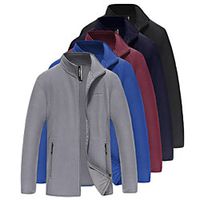 men's bomber jacket jacket men lightweight warm cotton casual jackets thick stand collar coat navy Lightinthebox - thumbnail