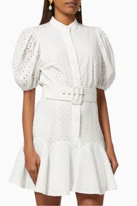 Cheryl Dress in Broderie Anglaise Cotton Blend