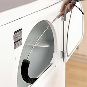 Dryer Vent Cleaner Kit Dryer Lint Brush Vent Cleaner Long Flexible Refrigerator Dryer Lint Vent Trap Brush Gas Electric Fire Prevention Exhaust miniinthebox