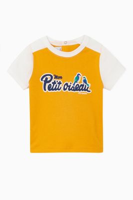 Colourblock Print T-shirt in Cotton Colourblock Print T-shirt in Cotton
