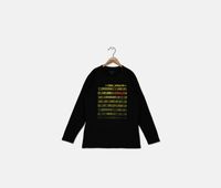 Kids Boys Graphic Long Sleeve Tee  Black - thumbnail