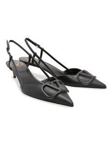 VLOGO Slingback Pumps - Black
