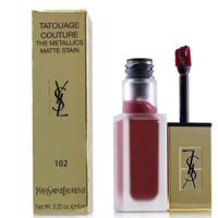 Yves Saint Laurent Tatouage Couture The Metallics S 102 Iron Pink Spirit 0.20oz Lip Gloss