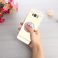 Phone Case For Samsung Galaxy Back Cover S8 Plus S8 S7 edge S7 S6 edge plus S6 edge S6 S5 S4 S3 Mirror DIY Squishy Solid Colored Hard PC miniinthebox - thumbnail
