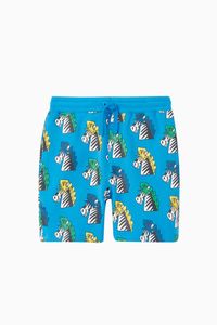 Zebras Cotton Shorts